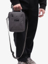 Сумка мужская Baggins 1017 серая Сумка мужская Baggins 1017 серая