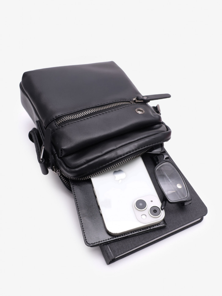 Сумка мужская Baggins 8718 чёрная Сумка мужская Baggins 8718 чёрная