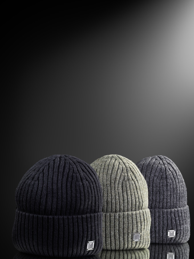 Шапка мужская 12828/2 MARHATTER чёрный (57-59)