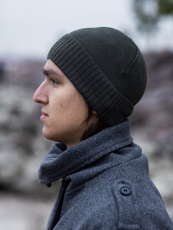 Мужская шапка-бини 2903 MARHATTER полынь Мужская шапка-бини 2903 MARHATTER полынь