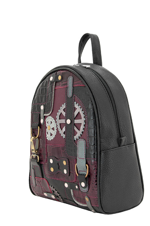 Кожаный рюкзак Protege, 348-181 "Техно" синий флотер