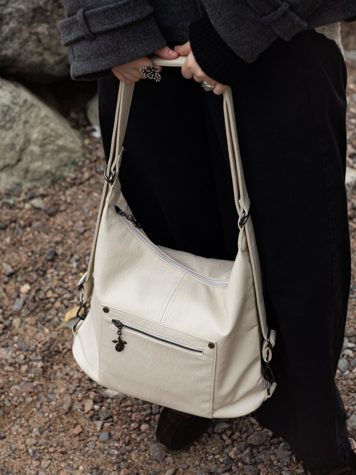 Сумка-рюкзак Roseshow 83130 молочный(46)