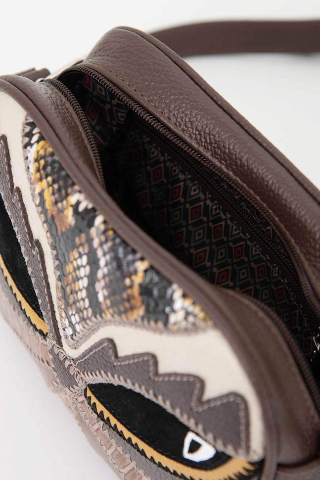 Сумка женская Protege, ДС-340-239, "Сова №5" мокко Сумка женская Protege, ДС-340-239, "Сова №5" мокко