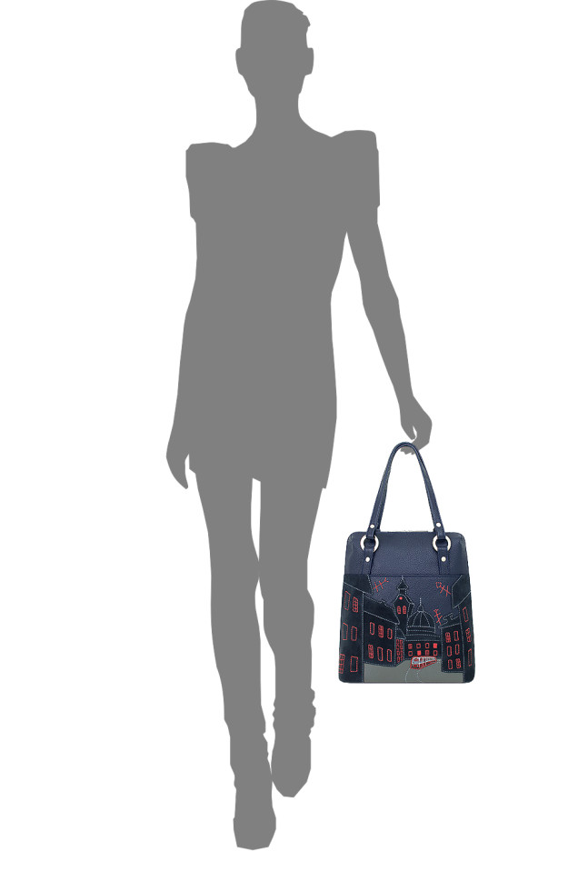 Сумка-трансформер Protege, ДС-226-264, "Город-34"синяя Сумка-трансформер Protege, ДС-226-264, "Город-34"синяя