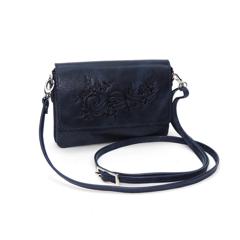 Женская сумочка кошелёк Natalia Kalinovskaya С53т «Колибри» синяя