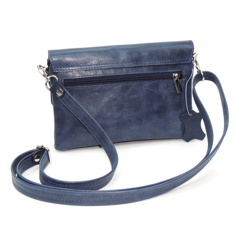 Синяя женская кожаная сумка Natalia Kalinovskaya «Роксан» Растение Синяя женская кожаная сумка Natalia Kalinovskaya «Роксан» Растение