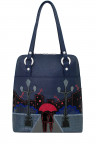 Сумка-рюкзак женская Protege, ДС-226 Город № 24 синяя