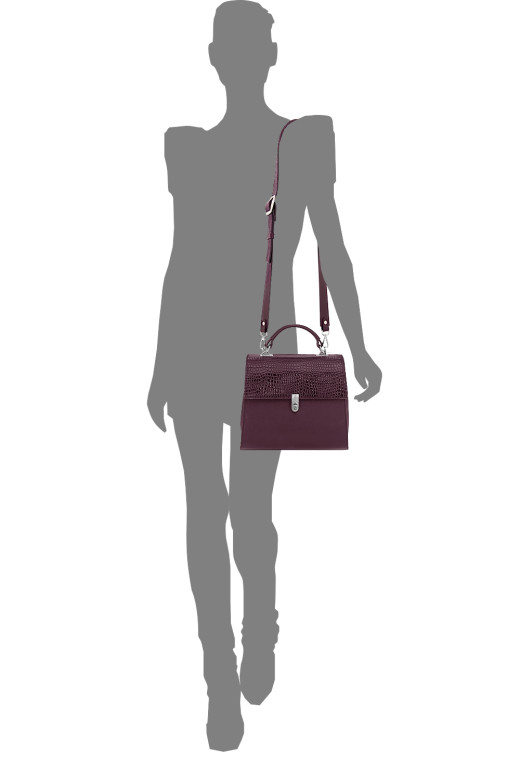 Сумка женская Protege Ц-510 капучино флотер+крокодил Сумка женская Protege Ц-510 капучино флотер+крокодил