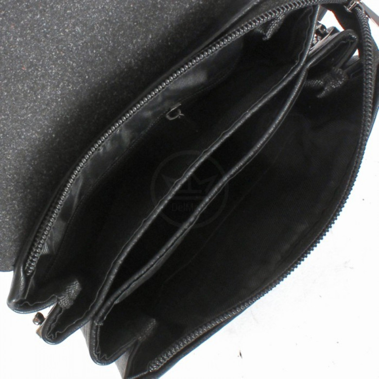 Мужская сумка-планшет из экокожи Cantlor Y03-1 чёрная