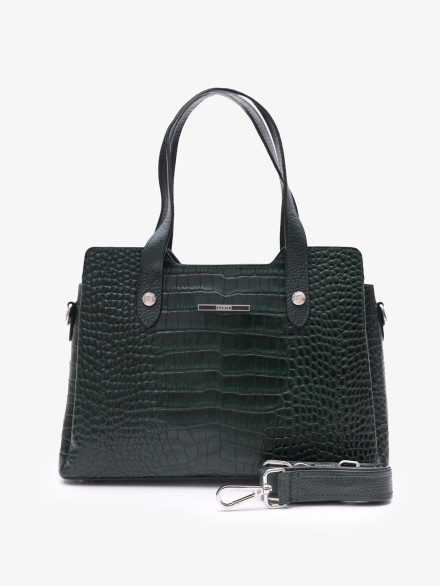 Сумка женская Karya 2390 зелёный крокодил Сумка женская Karya 2390 зелёный крокодил