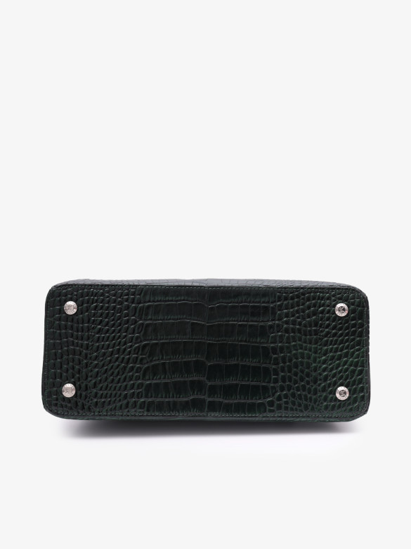 Сумка женская Karya 2390 зелёный крокодил Сумка женская Karya 2390 зелёный крокодил