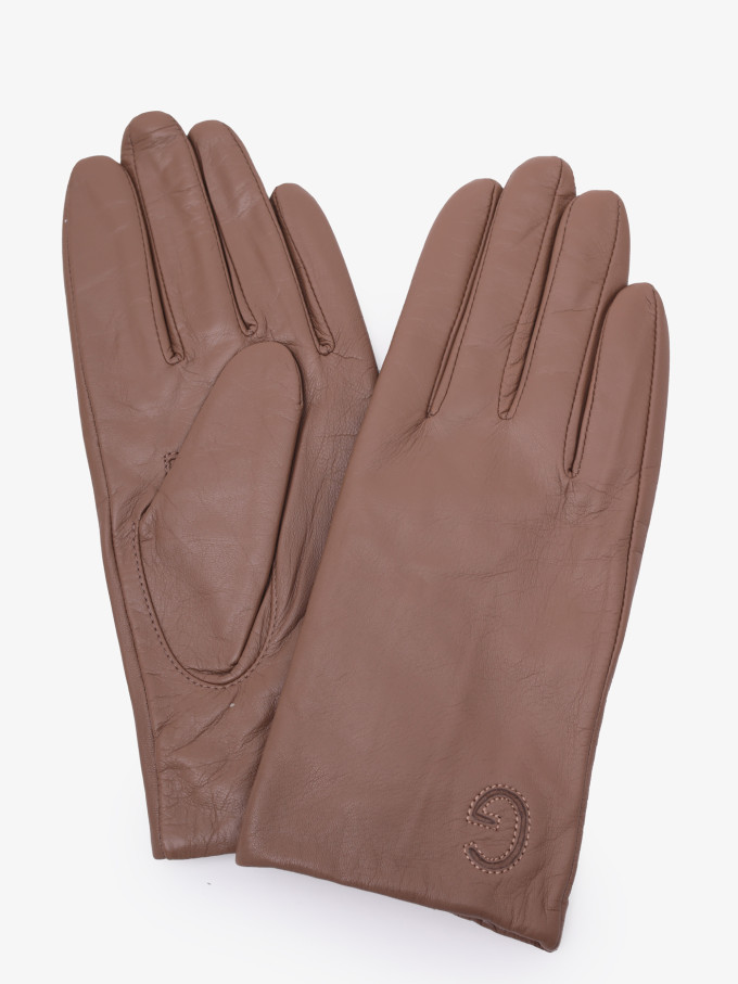 Перчатки (3.2)20026 темно-бежевые