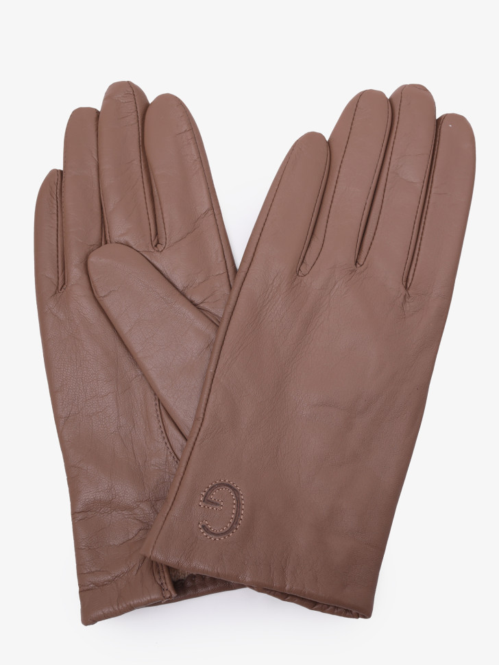 Перчатки (3.2)20026 темно-бежевые