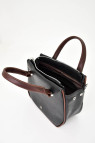 Сумка Protege Ц-558/2 черный флотер+коричневый пулл-ап