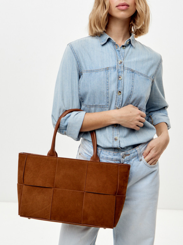 Сумка Curanni 9847 замша рыжая Сумка Curanni 9847 замша рыжая