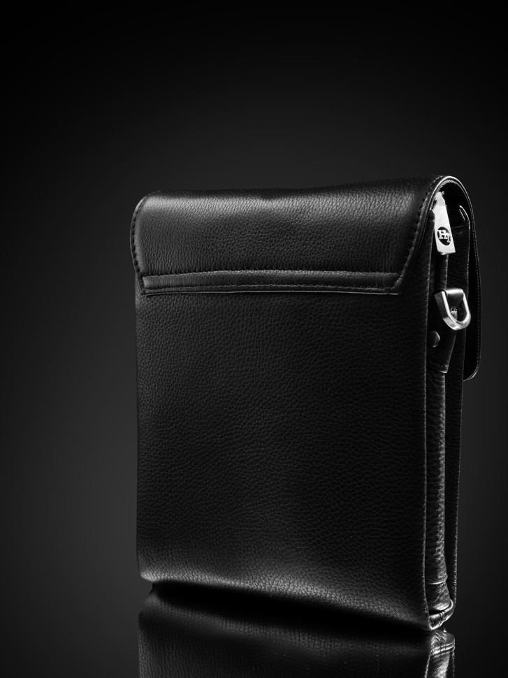 Сумка-планшет мужская HT 1293-4B чёрная Сумка-планшет мужская HT 1293-4B чёрная