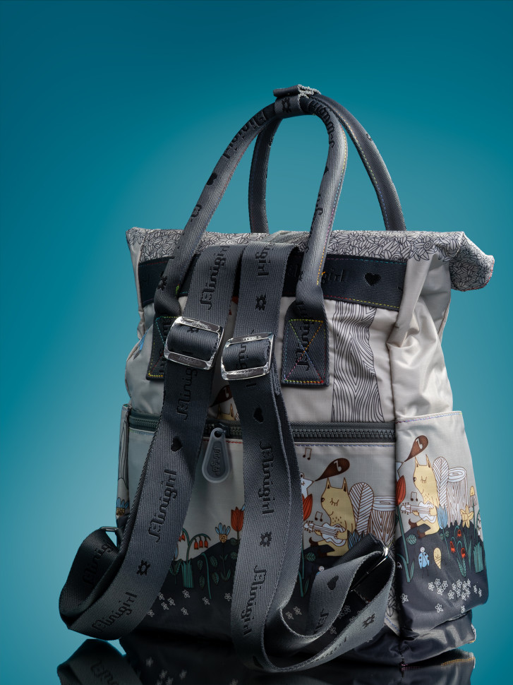 Сумка-рюкзак Minigirl 20175 коты Сумка-рюкзак Minigirl 20175 коты