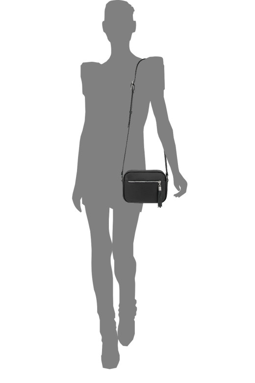 Сумка Protege Ц-340/1 черный/красный флотер+гладкая Сумка Protege Ц-340/1 черный/красный флотер+гладкая