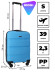 Чемодан для ручной клади из полипропилена Rion+, 460  18"