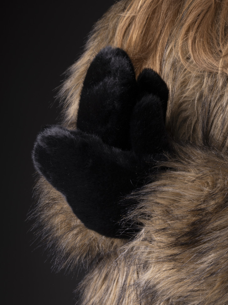 Варежки женские Baggins иск.мех черные Варежки женские Baggins иск.мех черные