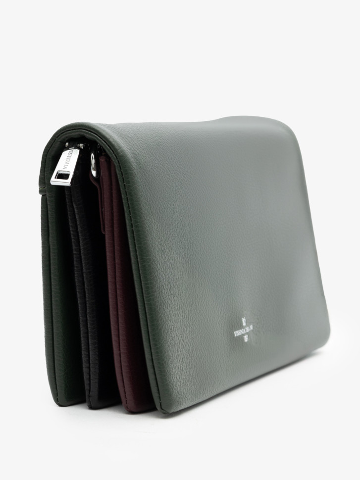 Сумка женская Vishnia 0006 green/wine Сумка женская Vishnia 0006 green/wine