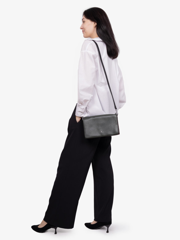 Сумка женская Vishnia 0006 green/wine Сумка женская Vishnia 0006 green/wine