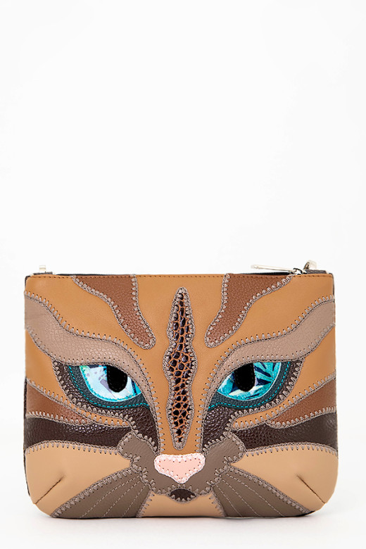 Сумка Protege Д.С.-261-192 "Кот №50" коричневая