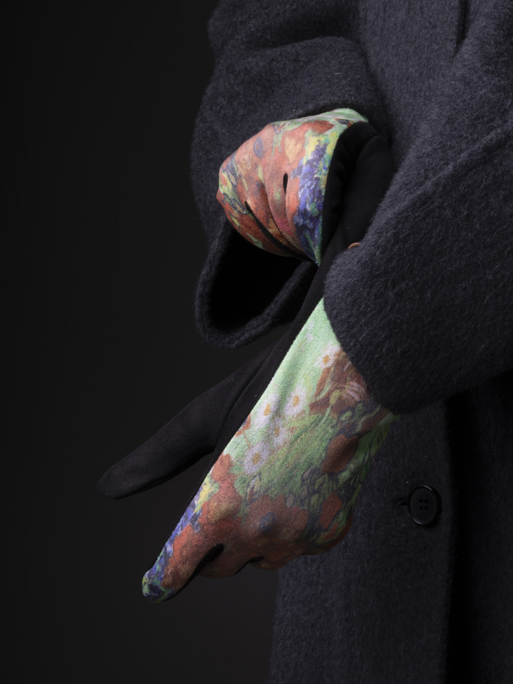 Перчатки женские Ангел 111-8 Вангог мак Перчатки женские Ангел 111-8 Вангог мак