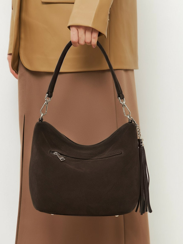 Сумка FIATO 2757 замша шоколад