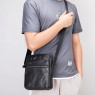 Мужская сумка через плечо 8717 чёрная