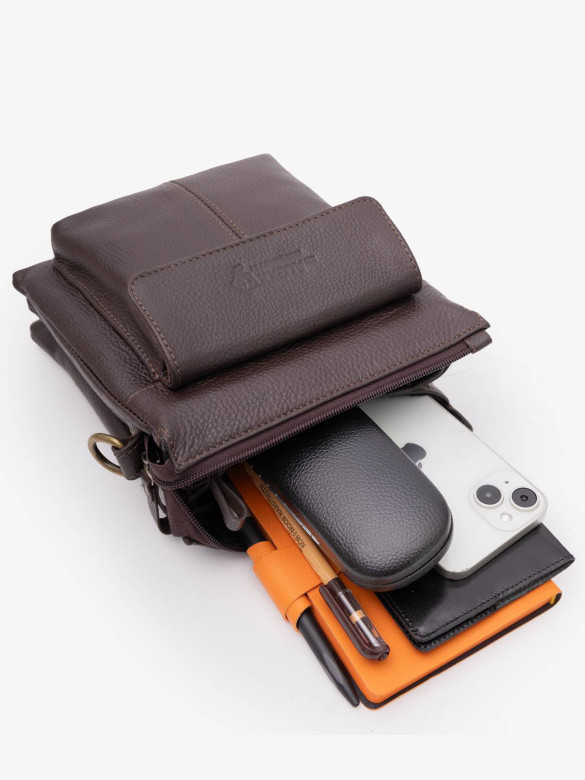 Сумка мужская zн ALEXX ALG0108 коричневый