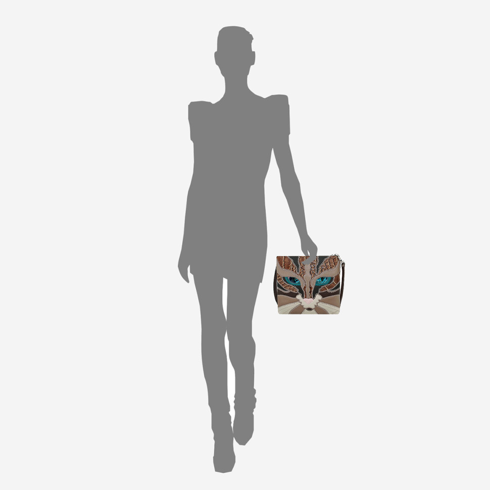 Сумка-планшет женская Protege, ДС-310-198 Кот №50 мокко Сумка-планшет женская Protege, ДС-310-198 Кот №50 мокко