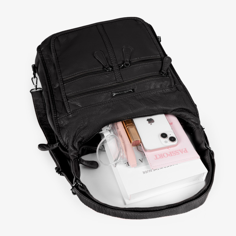 Сумка-рюкзак Runyi, А803 черная Сумка-рюкзак Runyi, А803 черная