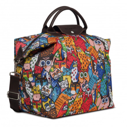 Дорожная сумка Antan, 2-313 коты ч/б цветные мультиколор Дорожная сумка Antan, 2-313 коты ч/б цветные мультиколор