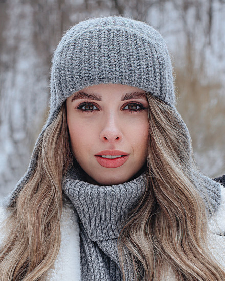 Ушанка женская 23-292 Stigler серый Ушанка женская 23-292 Stigler серый