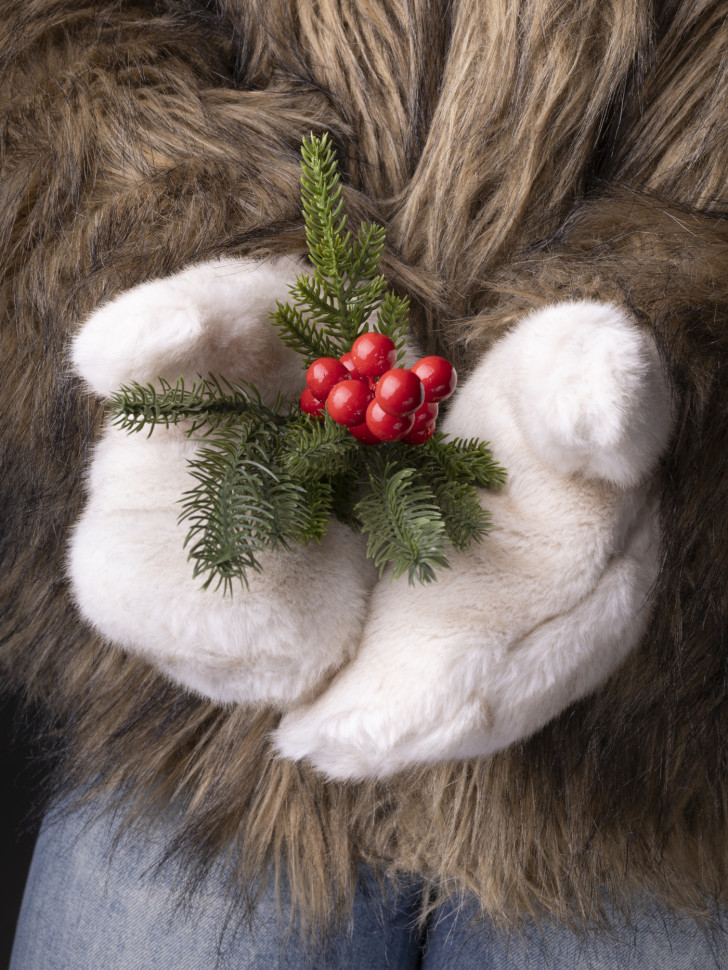 Варежки женские Baggins иск.мех св.бежевые Варежки женские Baggins иск.мех св.бежевые