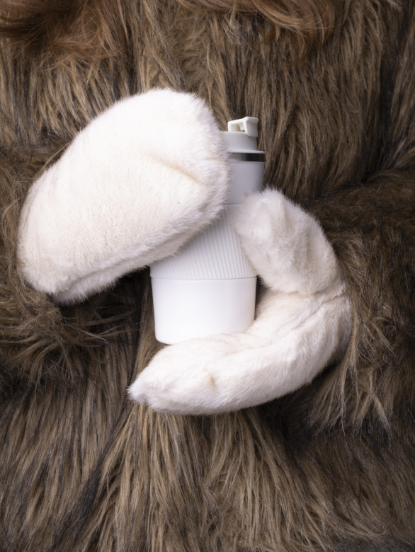 Варежки женские Baggins иск.мех св.бежевые