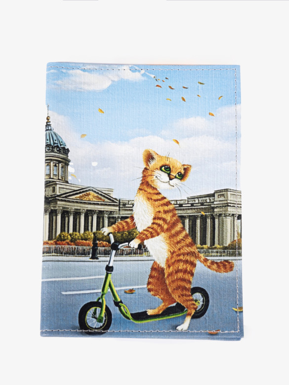 Обложка для паспорта Grand, 02-006-115 кот