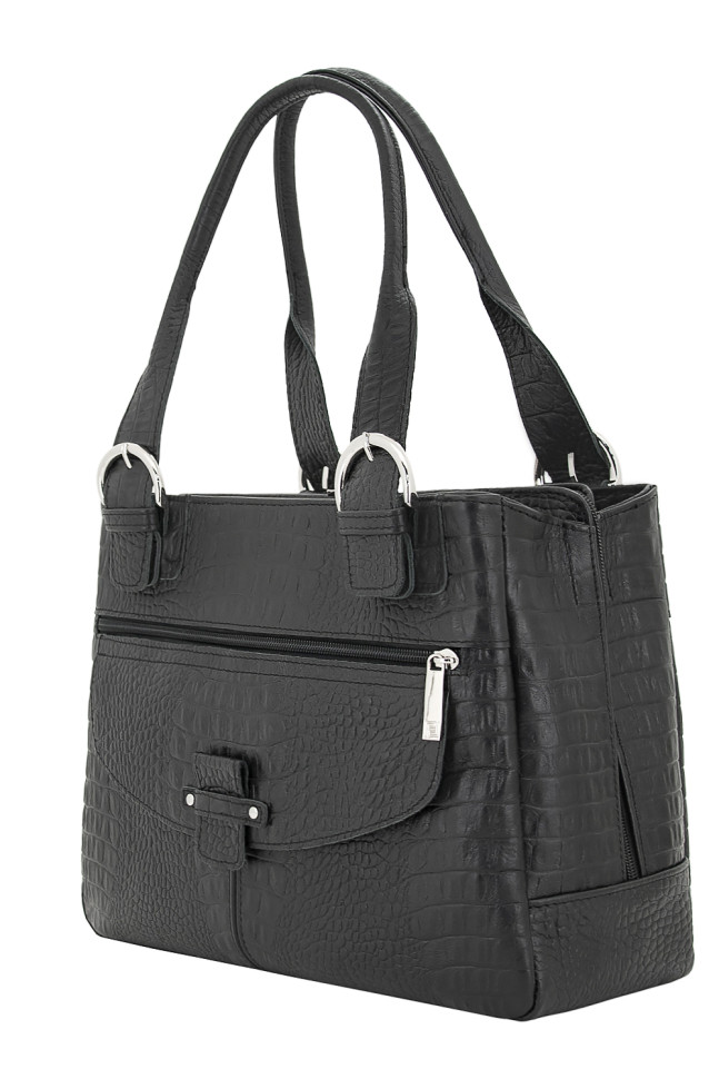 Сумка Protege Ц-110 черный рептилия №12