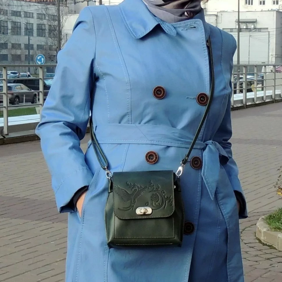 Сумка женская Natalia Kalinovskaya 76п.631 "Грин" зелёная Сумка женская Natalia Kalinovskaya 76п.631 "Грин" зелёная