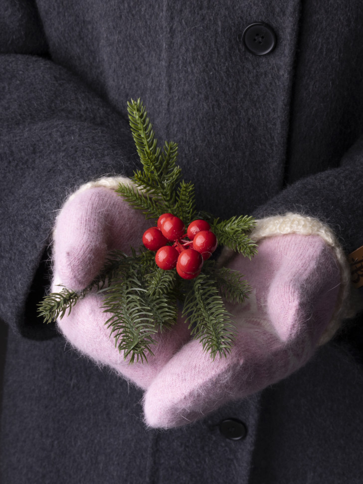 Варежки женские Корона 3046 розовые Варежки женские Корона 3046 розовые