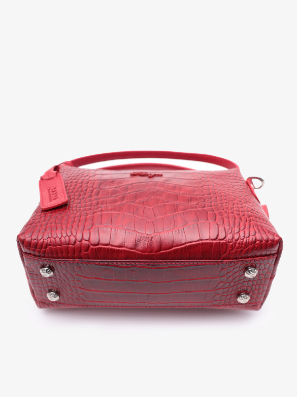 Сумка женская Karya 2229 красный крокодил