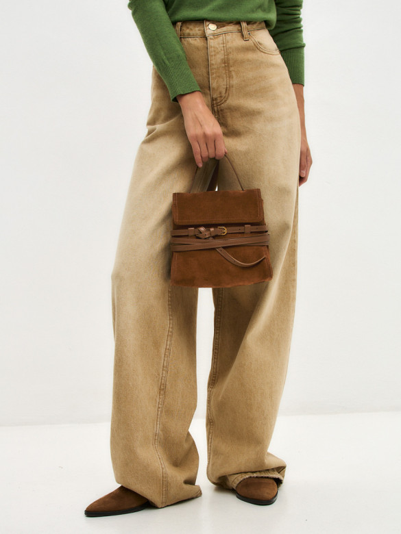 Сумка Lamagio 68920 замша рыжая