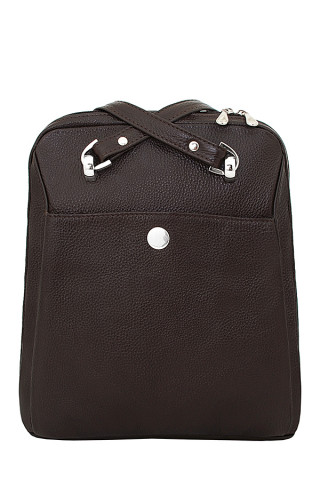Сумка-рюкзак женский Protege, Ц-307 тёмно-коричневая флотер