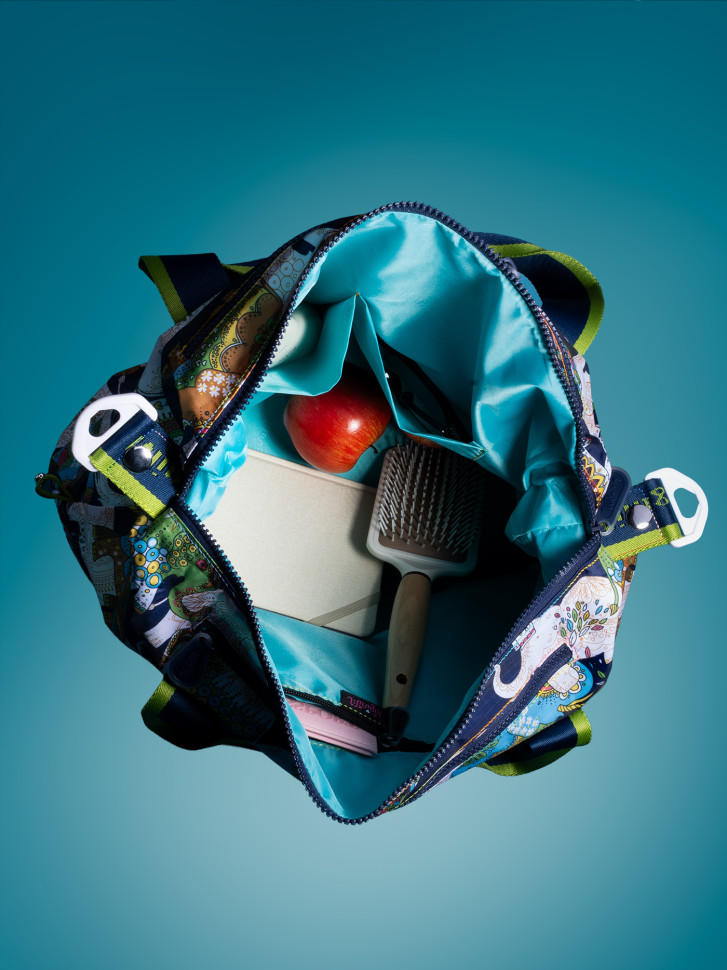 Сумка женская текстильная Minigirl 3015 слон тёмно-синяя Сумка женская текстильная Minigirl 3015 слон тёмно-синяя