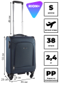 Чемодан RION+ 454/4 ABS пластик 18" дюймов Чемодан RION+ 454/4 ABS пластик 18" дюймов