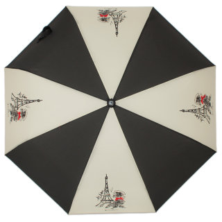 Зонт женский FLIORAJ, 160100 черно-белый