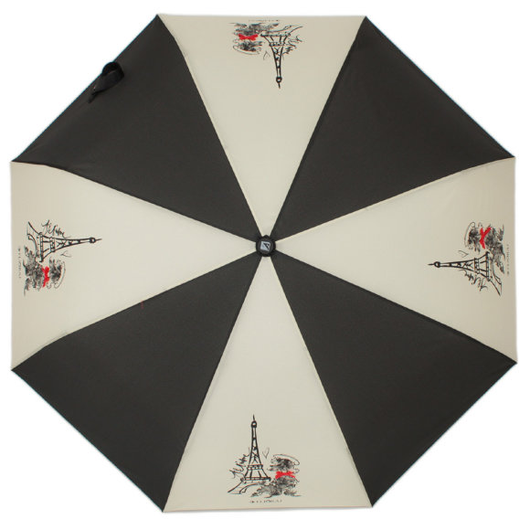 Зонт женский FLIORAJ, 160100 черно-белый