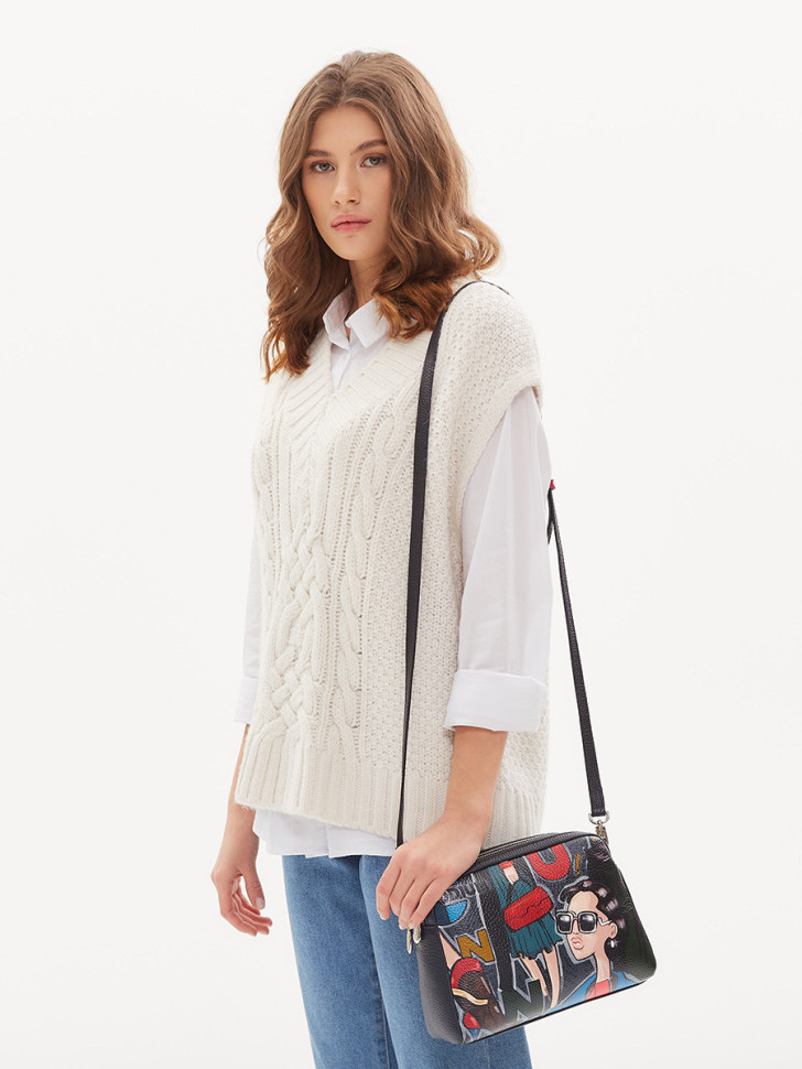 Сумка Curanni 2443 Подио чёрная Сумка Curanni 2443 Подио чёрная