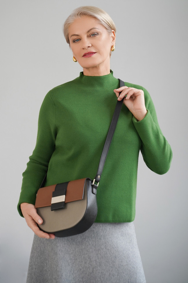 Сумка Protege Ц-471 черный/изумрудный/оранжевый Сумка Protege Ц-471 черный/изумрудный/оранжевый